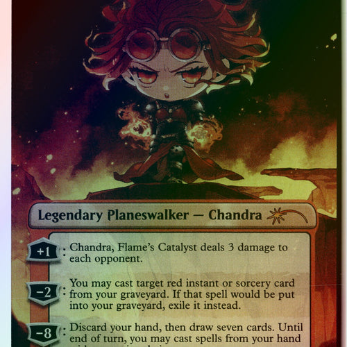 MTG Chandra, Flame's Catalyst (Rainbow Foil) Secret Lair Drop Series FOIL