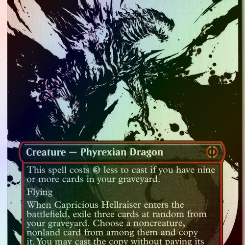 MTG Capricious Hellraiser (Showcase) Phyrexia: All Will Be One FOIL