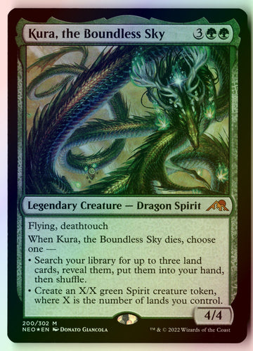 MTG Kura, the Boundless Sky FOIL Kamigawa: Neon Dynasty LP MTG