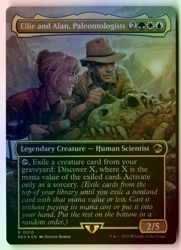MTG Ellie and Alan, Paleontologists (Borderless) FOIL Jurassic World