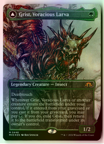 MTG Grist, Voracious Larva (Borderless) Modern Horizons 3 FOIL