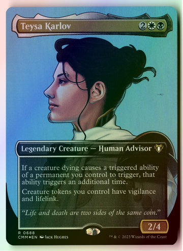 MTG Teysa Karlov (Borderless) Commander Masters FOIL Magic The Gathering