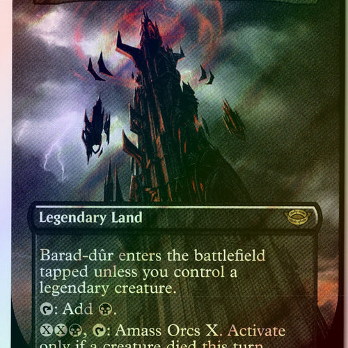 MTG Barad-dur (0340) (Borderless) Universes Beyond: The Lord of the Rings FOIL