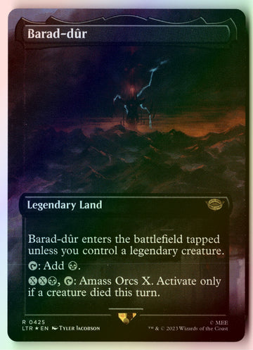 MTG Barad-dur (0425) (Borderless) The Lord of the Ring FOIL