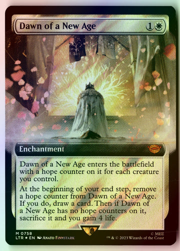 MTG Dawn of a New Age (Extended Art) Surge Foil The Lord of the Rings FOIL