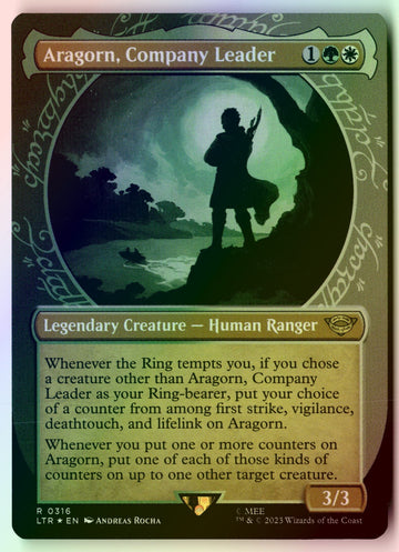 MTG Aragorn, Company Leader Showcase Universes Beyond The Lord of the Rings FOIL