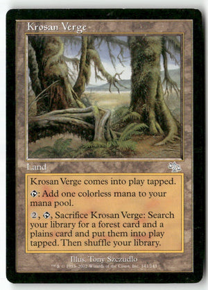 MTG Krosan Verge Judgment LP Magic The Gathering