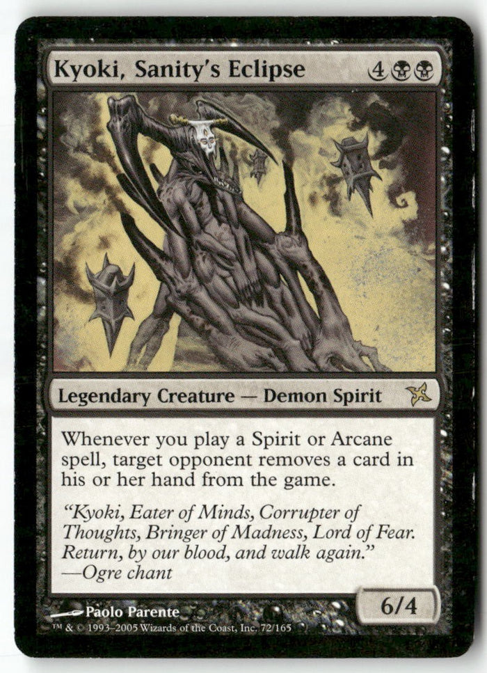 MTG Kyoki, Sanity's Eclipse Betrayers of Kamigawa LP Magic The Gathering