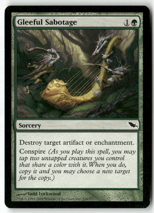 MTG Gleeful Sabotage Shadowmoor LP Magic The Gathering