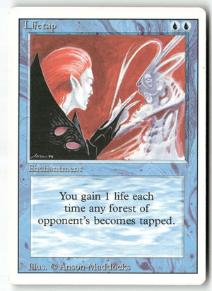 MTG Lifetap Revised Edition LP Magic The Gathering