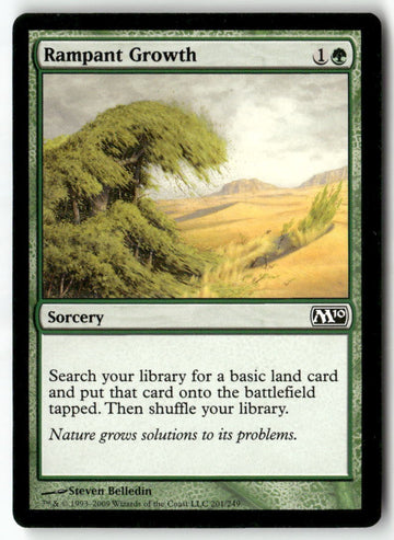MTG Rampant Growth Magic 2010 (M10) LP Magic The Gathering