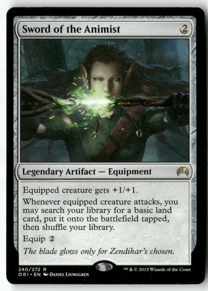 MTG Sword of the Animist Magic Origins LP Magic The Gathering
