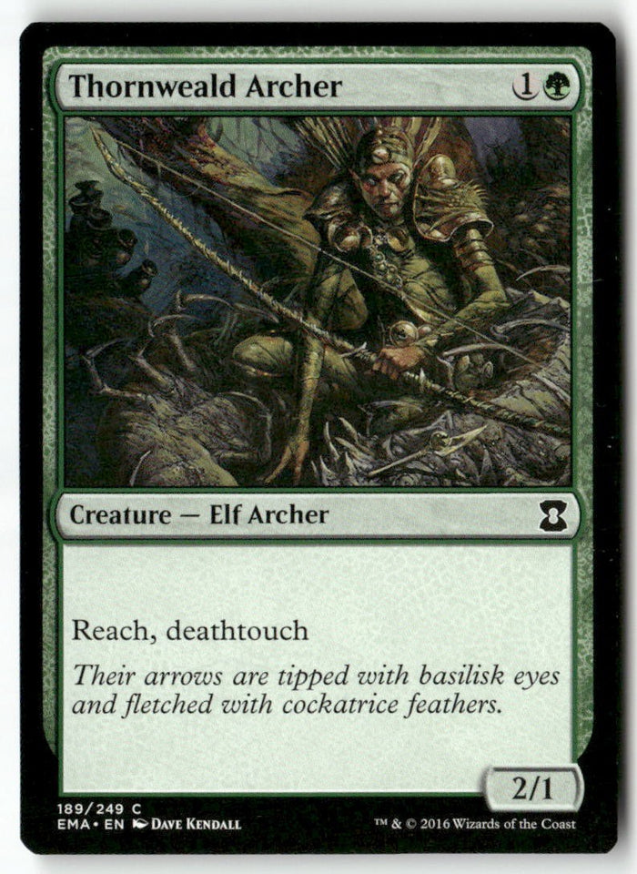 MTG Thornweald Archer Eternal Masters LP Magic The Gathering