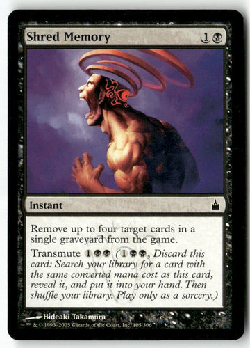 MTG Shred Memory Ravnica: City of Guilds LP Magic The Gathering