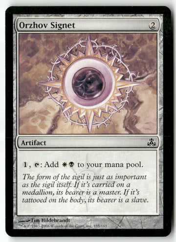 MTG Orzhov Signet Guildpact LP Magic The Gathering