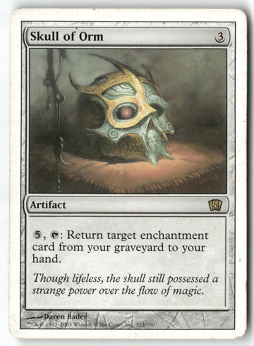 MTG Skull of Orm 8th Edition LP Magic The Gathering