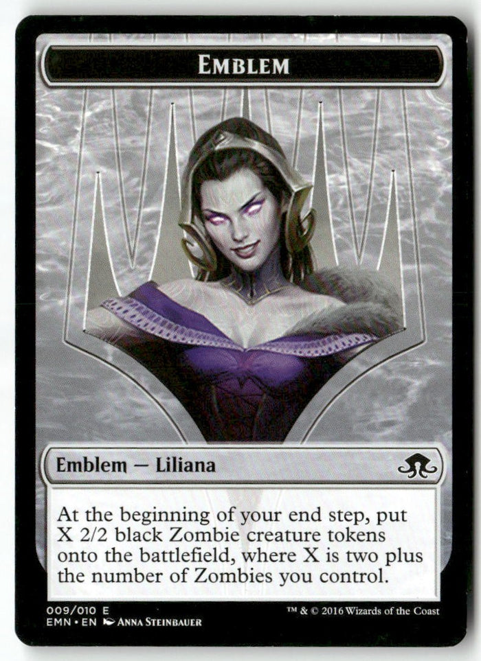 MTG Emblem - Liliana, the Last Hope Eldritch Moon LP Magic The Gathering