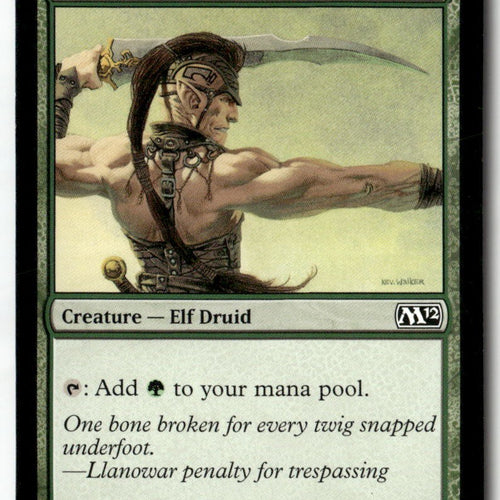 MTG Llanowar Elves Magic 2012 (M12) LP Magic The Gathering