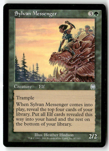 MTG Sylvan Messenger Apocalypse LP Magic The Gathering