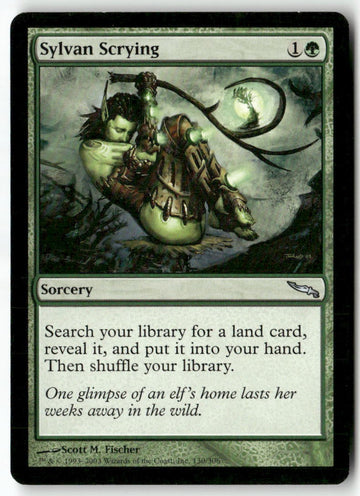 MTG Sylvan Scrying Mirrodin LP Magic The Gathering