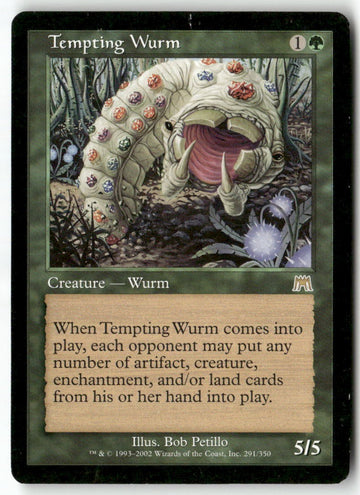 MTG Tempting Wurm Onslaught LP Magic The Gathering