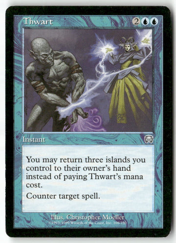 MTG Thwart Mercadian Masques LP Magic The Gathering