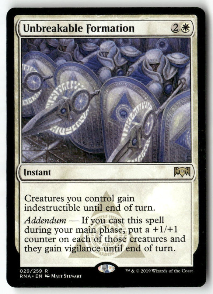 MTG Unbreakable Formation Ravnica Allegiance LP Magic The Gathering