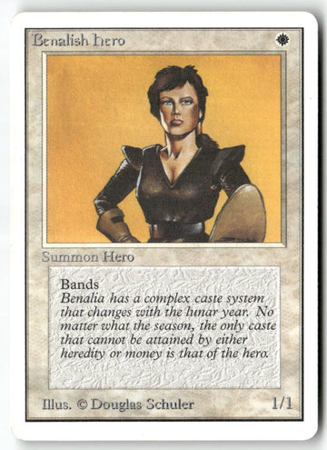 MTG Benalish Hero Unlimited Edition LP Magic The Gathering