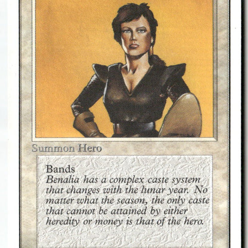 MTG Benalish Hero Unlimited Edition LP Magic The Gathering
