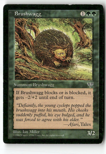 MTG Brushwagg Mirage LP Magic The Gathering