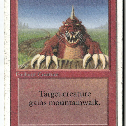 MTG Burrowing Unlimited Edition LP Magic The Gathering