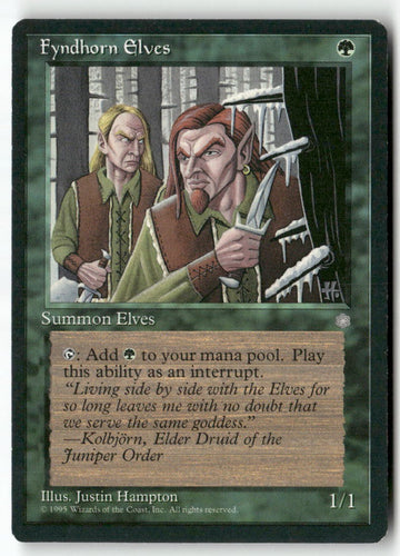 MTG Fyndhorn Elves Ice Age LP Magic The Gathering