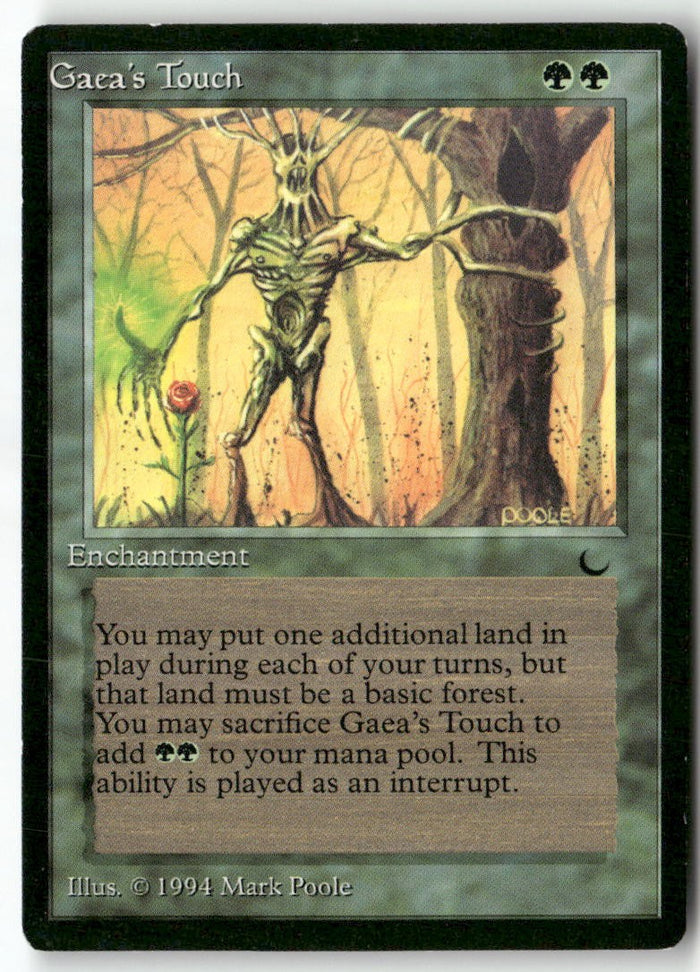 MTG Gaea's Touch The Dark LP Magic The Gathering