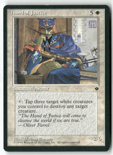 MTG Hand of Justice Fallen Empires LP Magic The Gathering