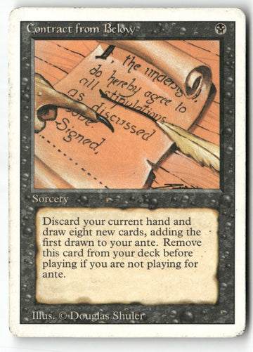 MTG Contract from Below Revised Edition LP Magic The Gathering