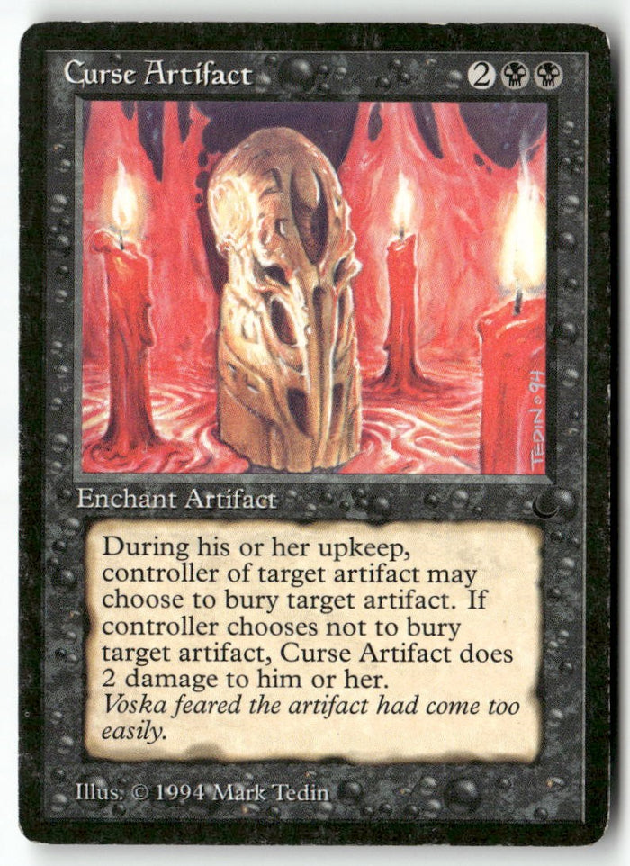 MTG Curse Artifact The Dark LP Magic The Gathering