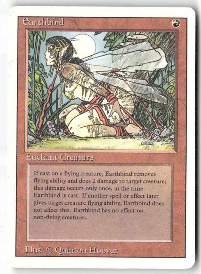 MTG Earthbind Revised Edition LP Magic The Gathering