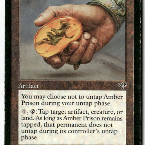MTG Amber Prison Mirage LP Magic The Gathering