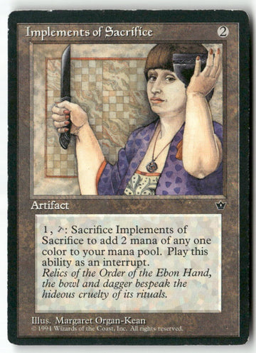 MTG Implements of Sacrifice Fallen Empires LP Magic The Gathering