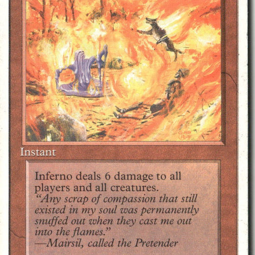 MTG Inferno Fourth Edition LP Magic The Gathering