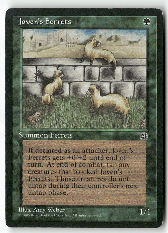 MTG Joven's Ferrets Homelands LP Magic The Gathering