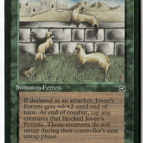 MTG Joven's Ferrets Homelands LP Magic The Gathering
