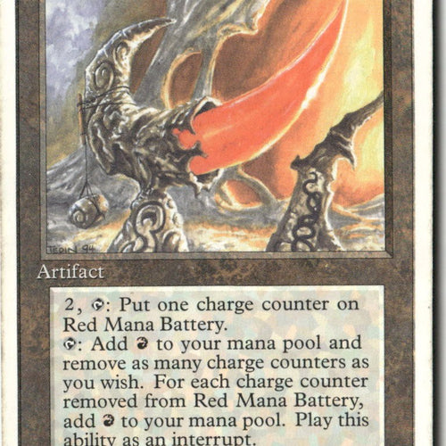 MTG Red Mana Battery Fourth Edition LP Magic The Gathering
