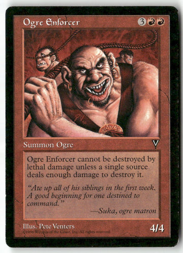 MTG Ogre Enforcer Visions LP Magic The Gathering