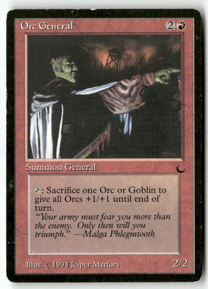 MTG Orc General The Dark LP Magic The Gathering