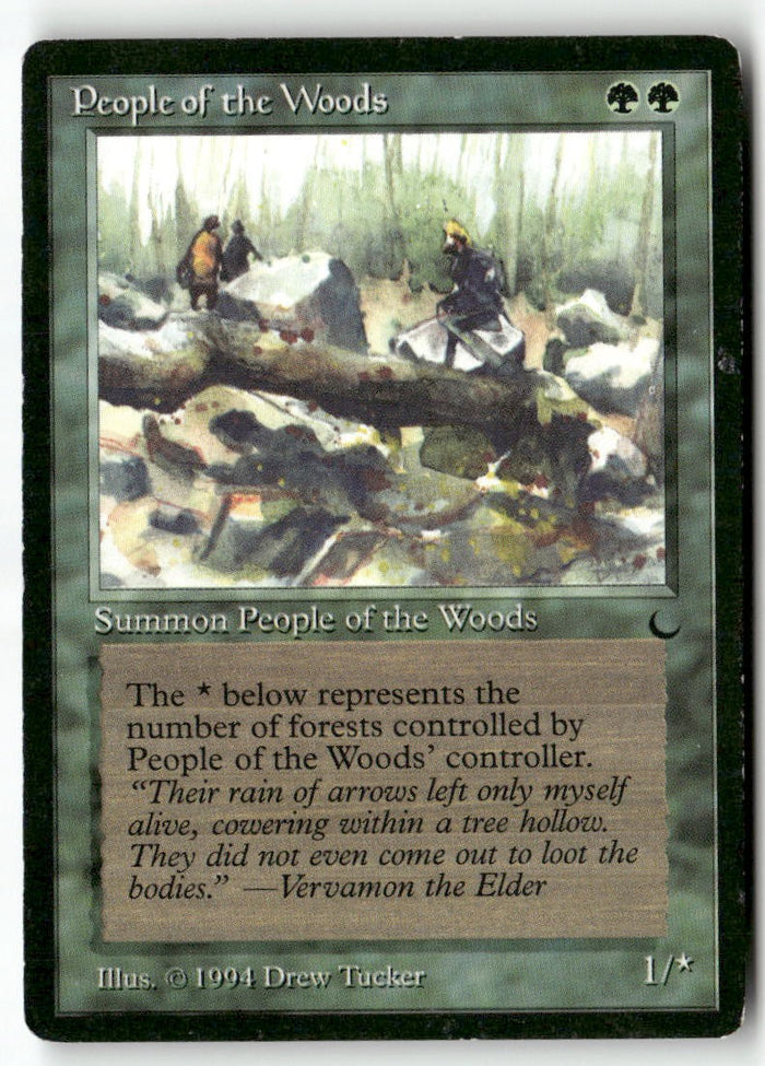 MTG People of the Woods The Dark LP Magic The Gathering