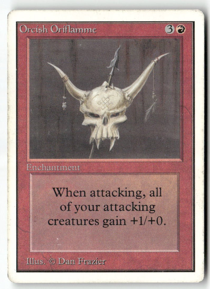 MTG Orcish Oriflamme Unlimited Edition LP Magic The Gathering