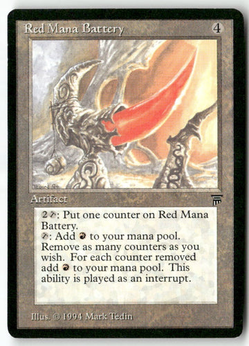 MTG Red Mana Battery Legends LP Magic The Gathering