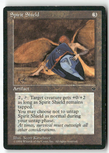 MTG Spirit Shield Fallen Empires LP Magic The Gathering