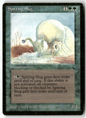 MTG Spitting Slug The Dark LP Magic The Gathering